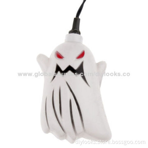 Halloween Ghost String Lights with 16pcs Lampshades